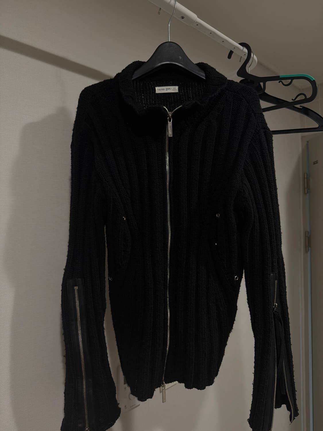 나체 sure soft knit zip-up 니트집업 상품이미지3