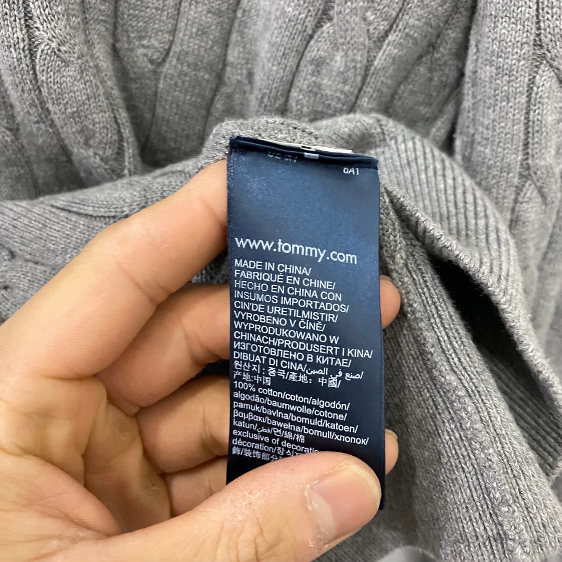 타미 로고 니트(L) 상품이미지4