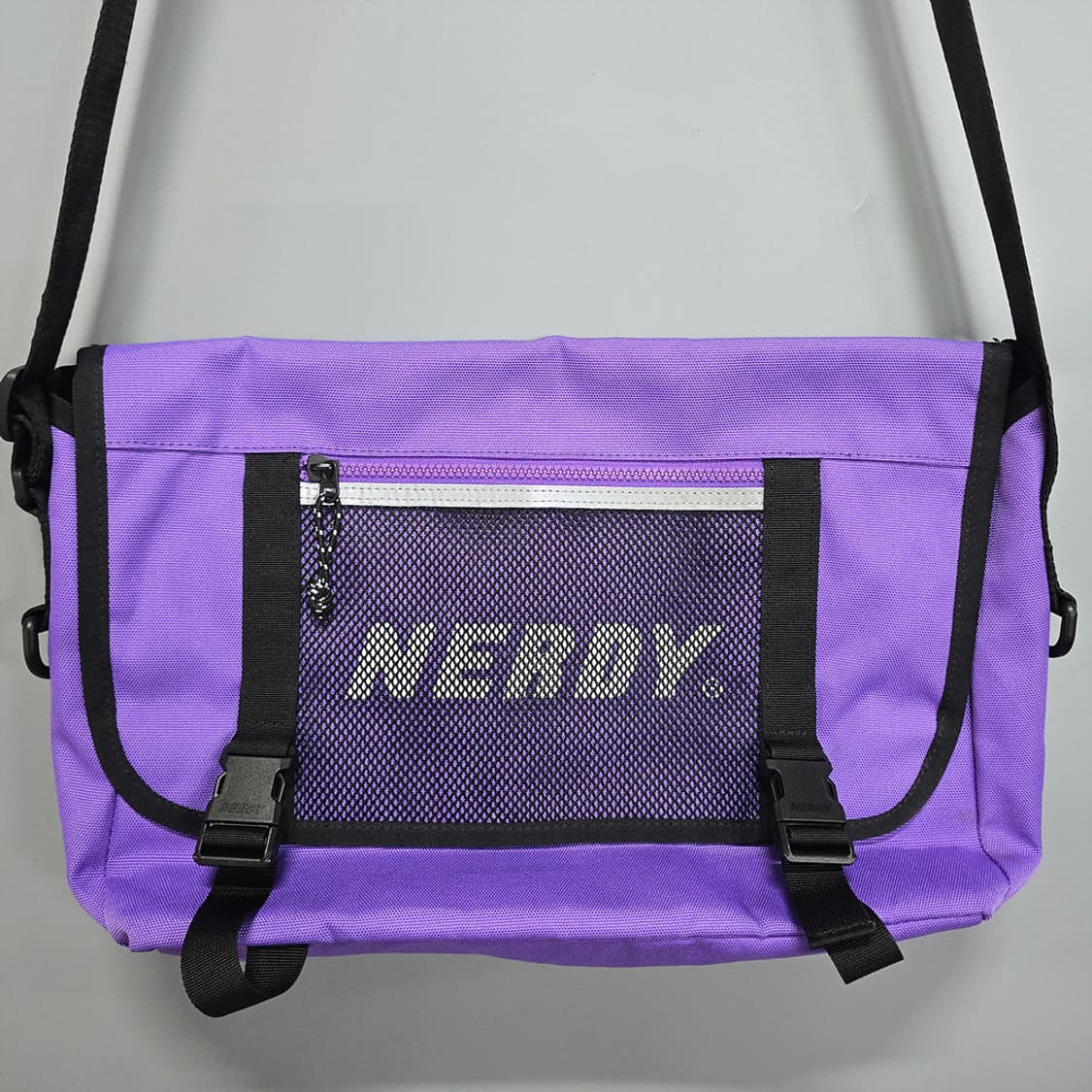 널디 NERDY 메쉬 메신저백 퍼플 상품이미지2