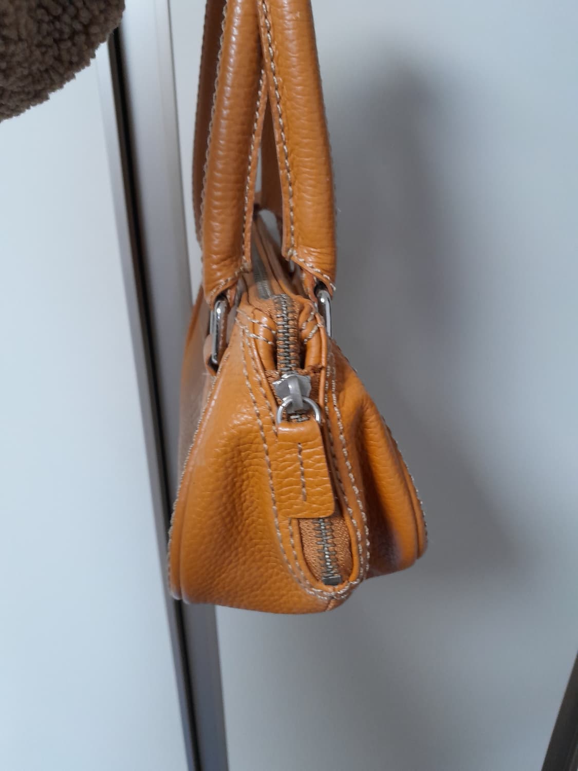 샤넬 빈티지 레더 보스턴 미니 토트백 상품이미지3