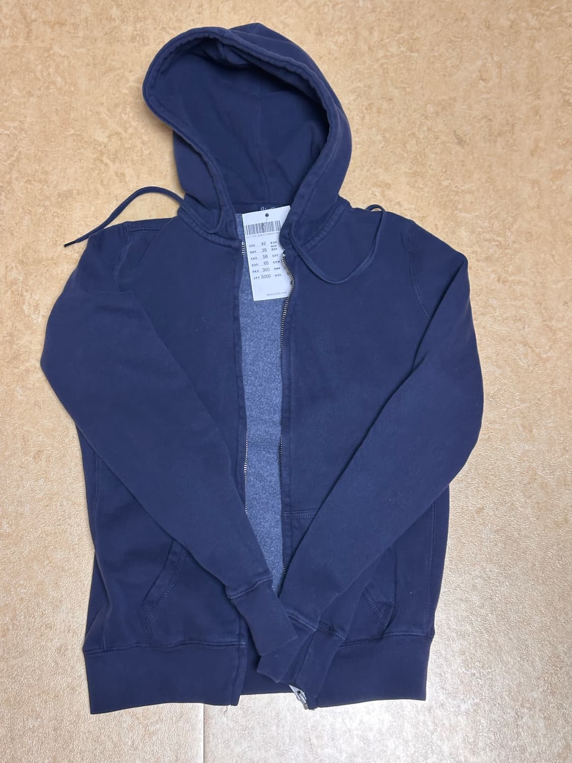 브랜디멜빌 기모 후드집업 네이비 상품이미지1