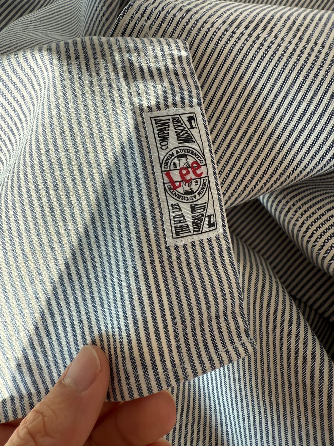 Lee 핀스트라이프 헤비코튼 셔츠 상품이미지7