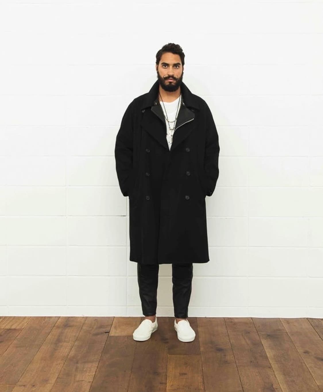 언유즈드 더블 오버사이즈 코트 카멜 상품이미지10