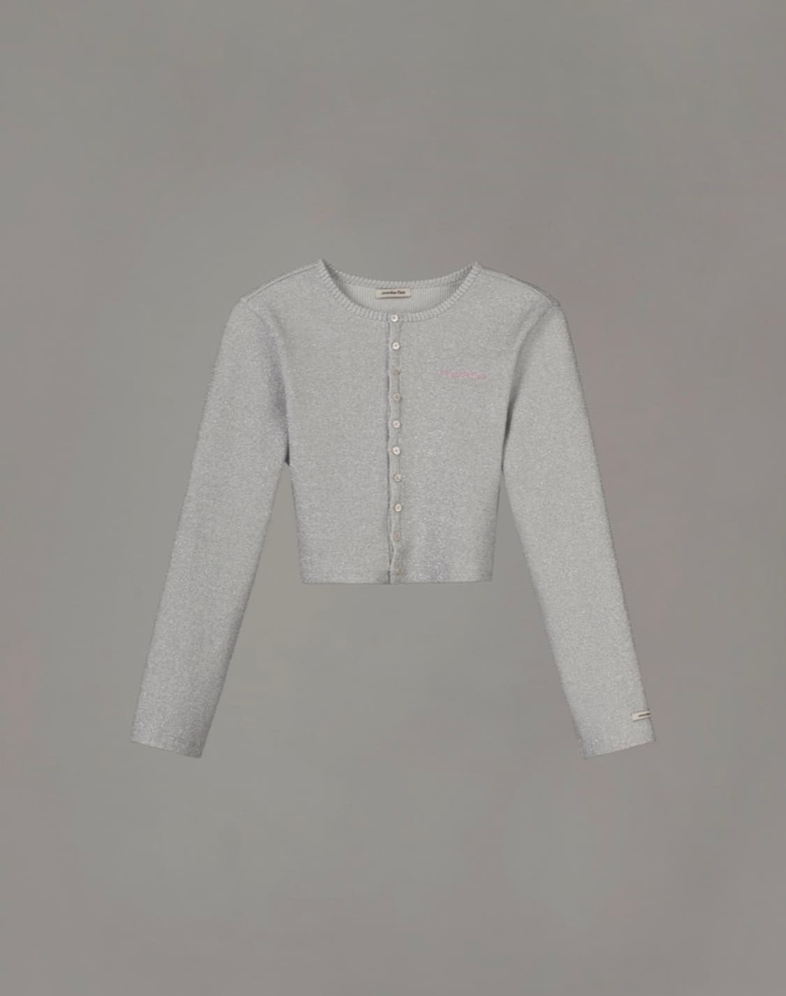 오버듀플레어 글리터 가디건 메탈 실버 상품이미지4