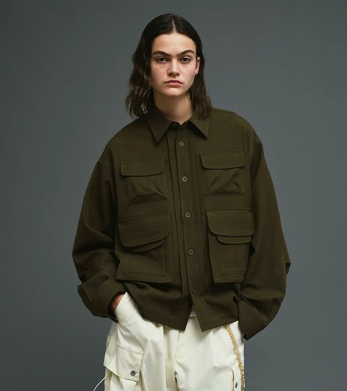 SOERTE - 24FW MULTI POCKET SHIRT JACKET 상품이미지2