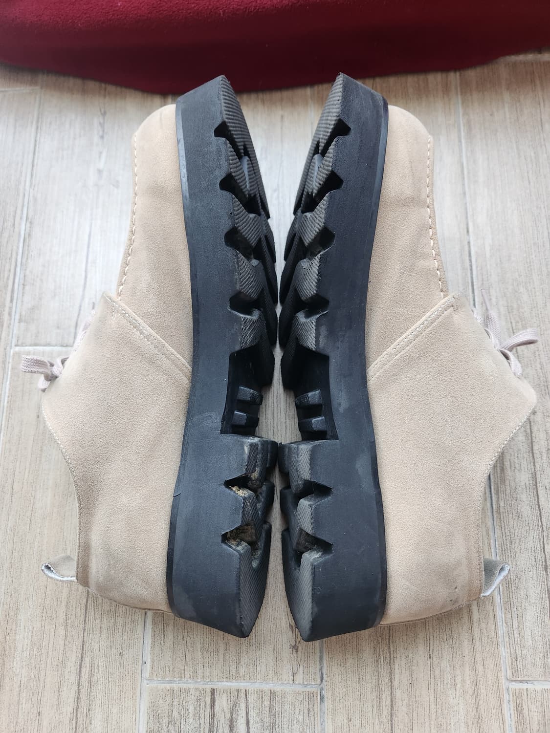 YSH 콜슨 스퀘어토 스웨이드 더비슈즈 베이지 (280) 상품이미지4