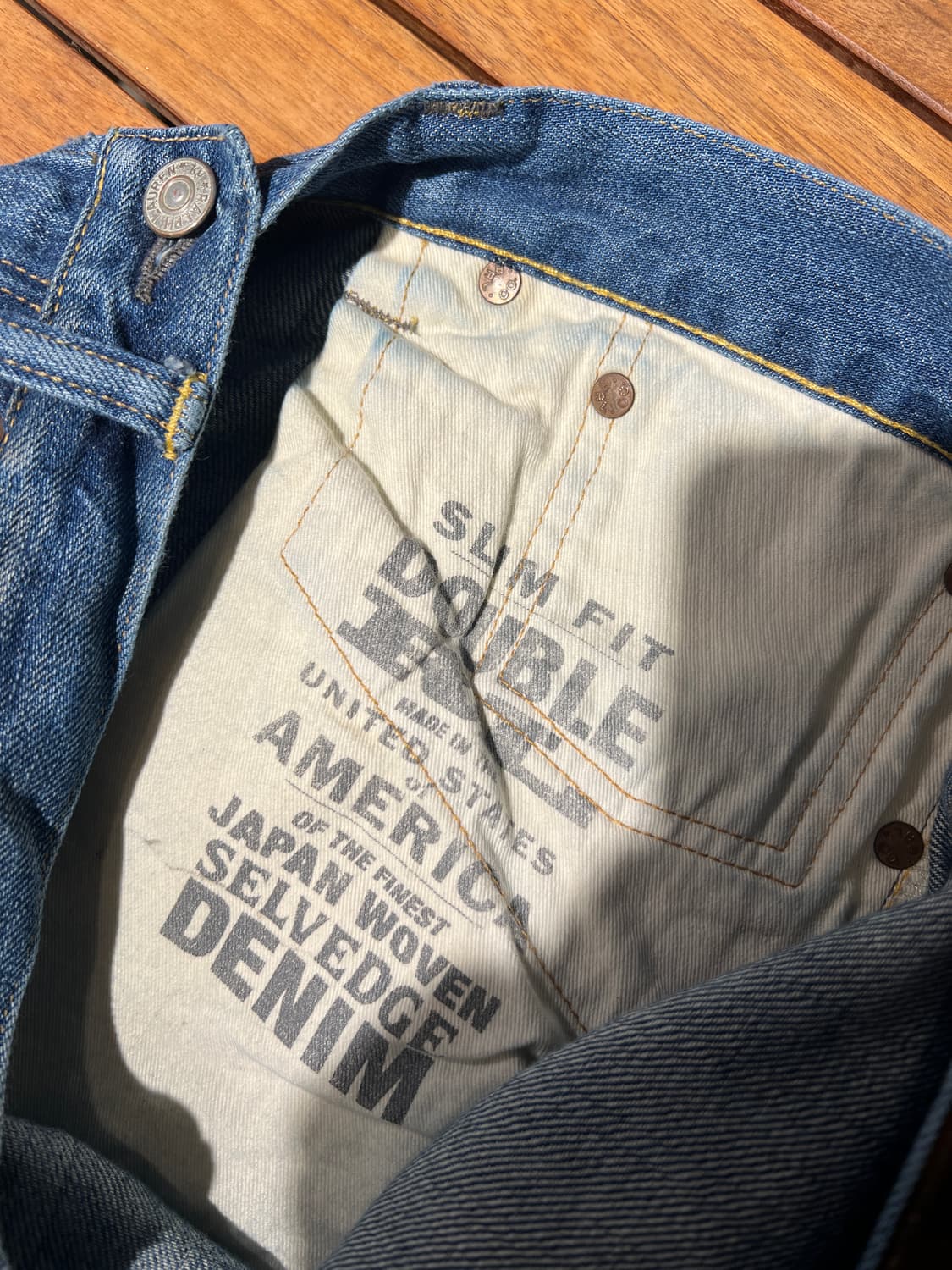 Rrl 초기형 메이드인 USA 디스트로이드 (디스트레스드) 데님 팬츠 상품이미지7