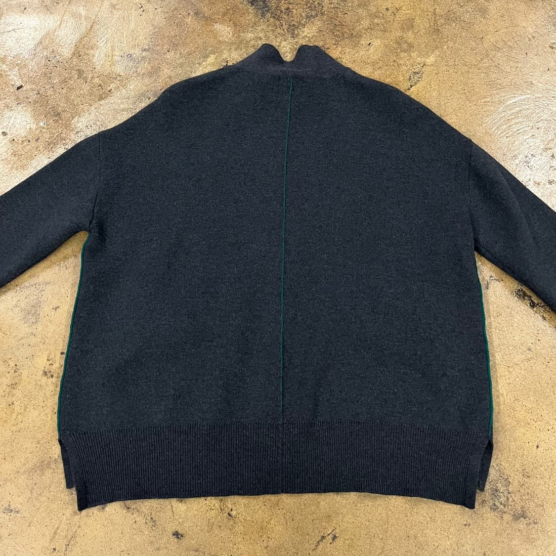 [정품/S] 구호 다크 그레이 니트 집업 가디건 b19 상품이미지4