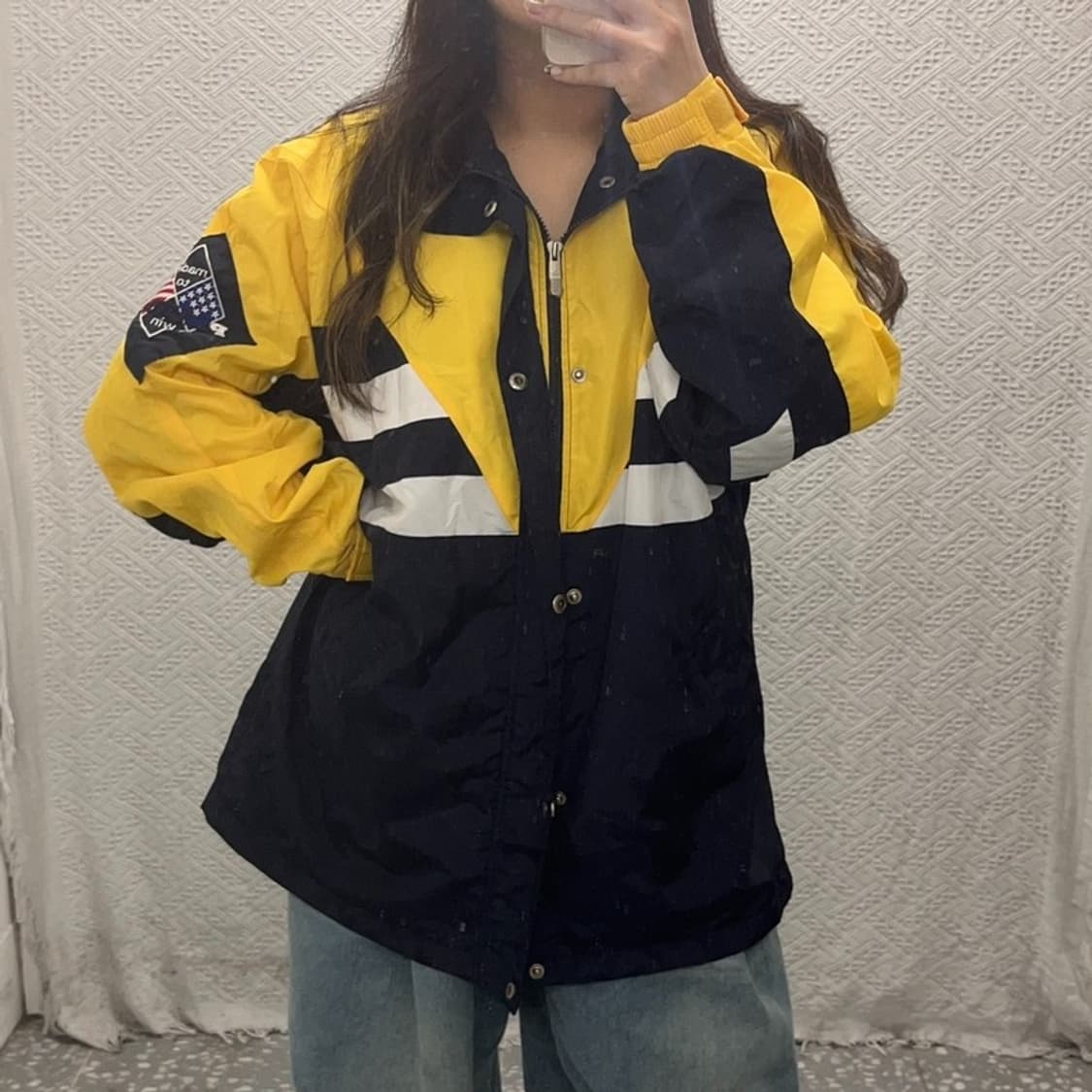 플레이보이 90s 올드스쿨 오버핏 윈드러너 바람막이 110 C06362 상품이미지1