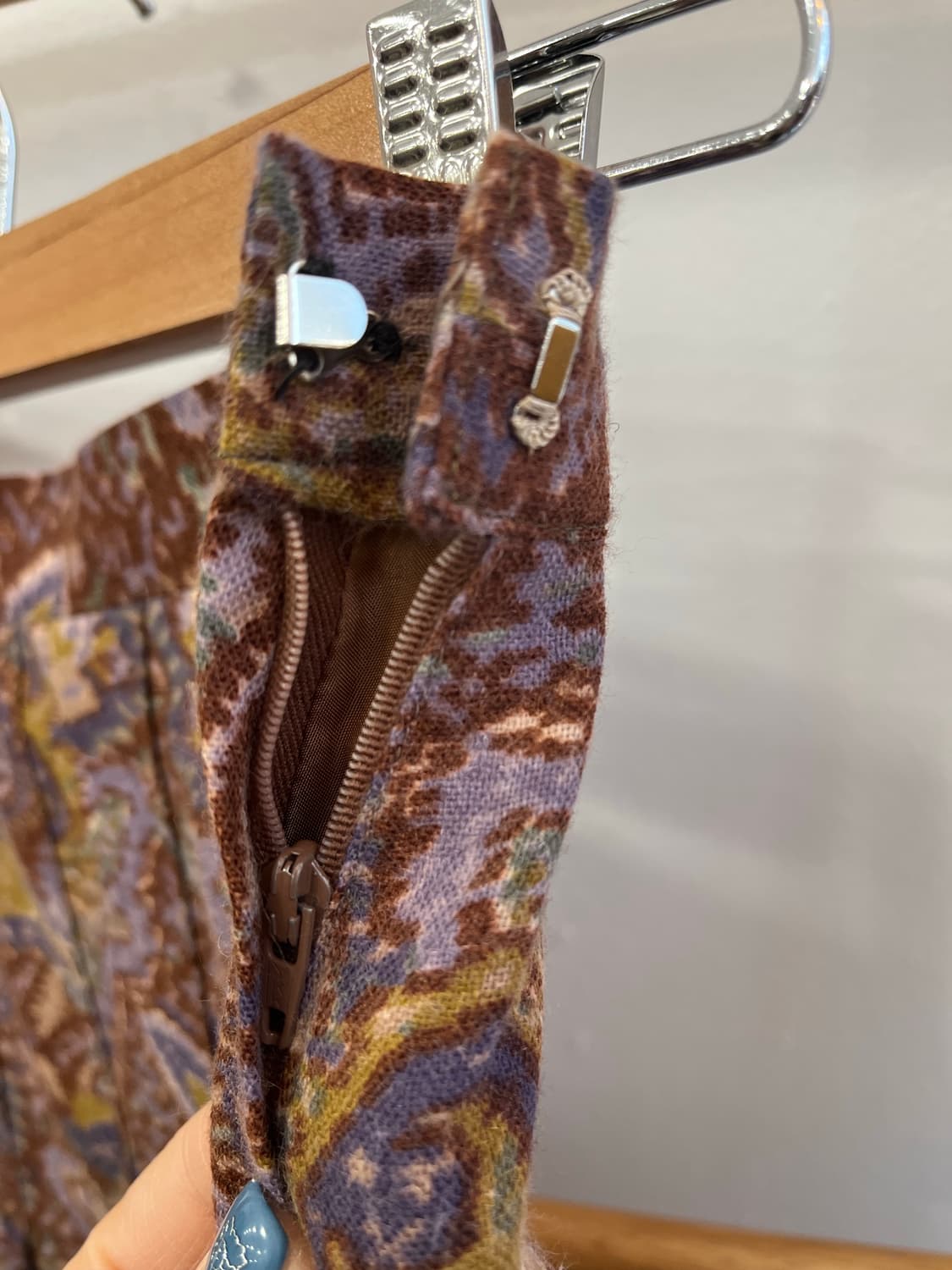 에스닉 페이즐리 롱 스커트 상품이미지3