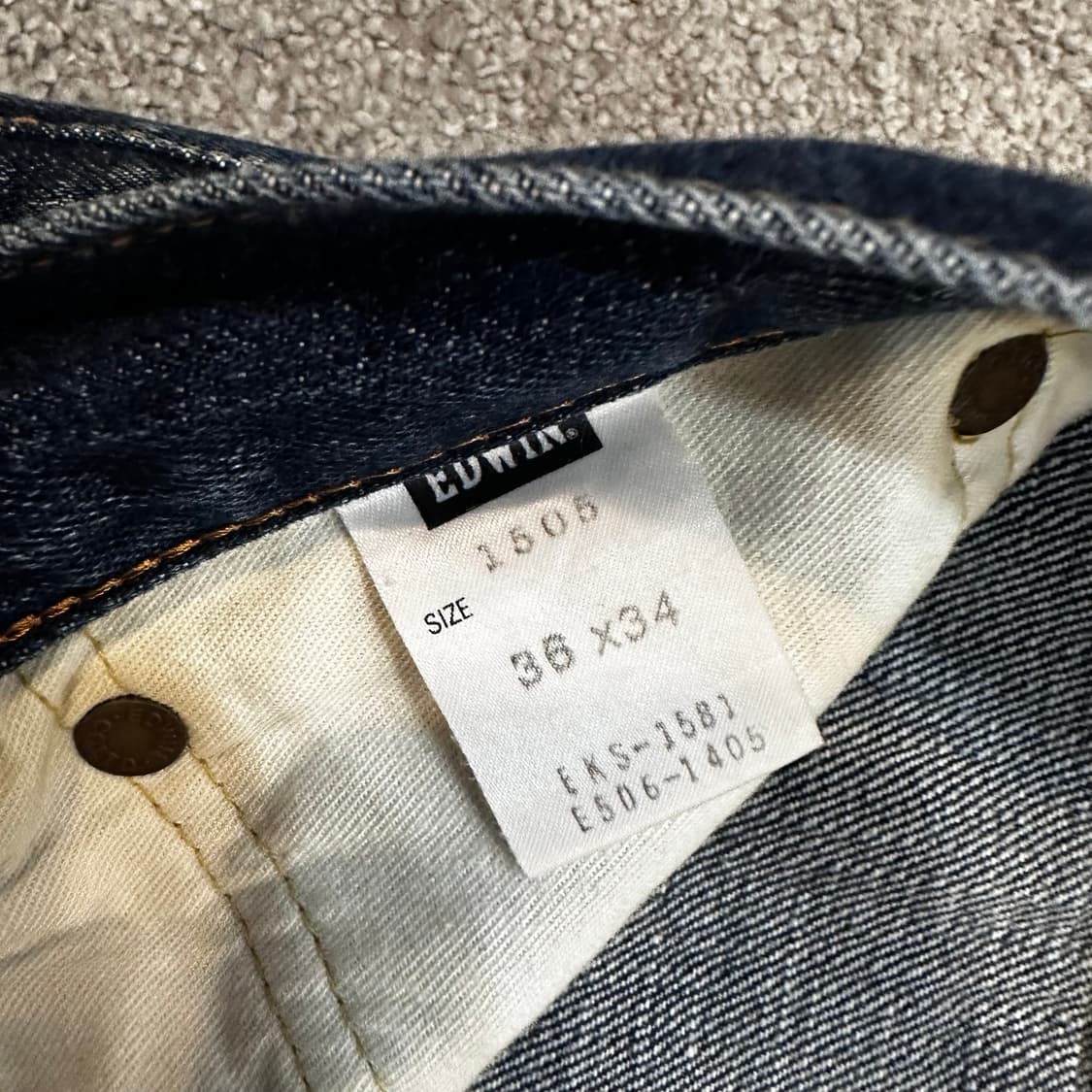 에드윈 505Z 셀비지 데님 팬츠(34) 상품이미지5