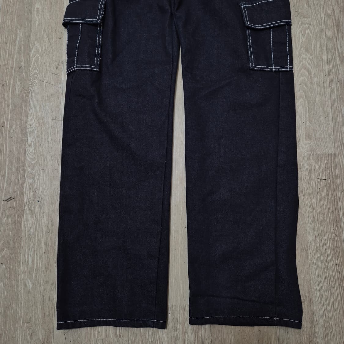 NEED J 니드제이 스티치 카고 데님 팬츠 검청바지 M(95) 상품이미지3