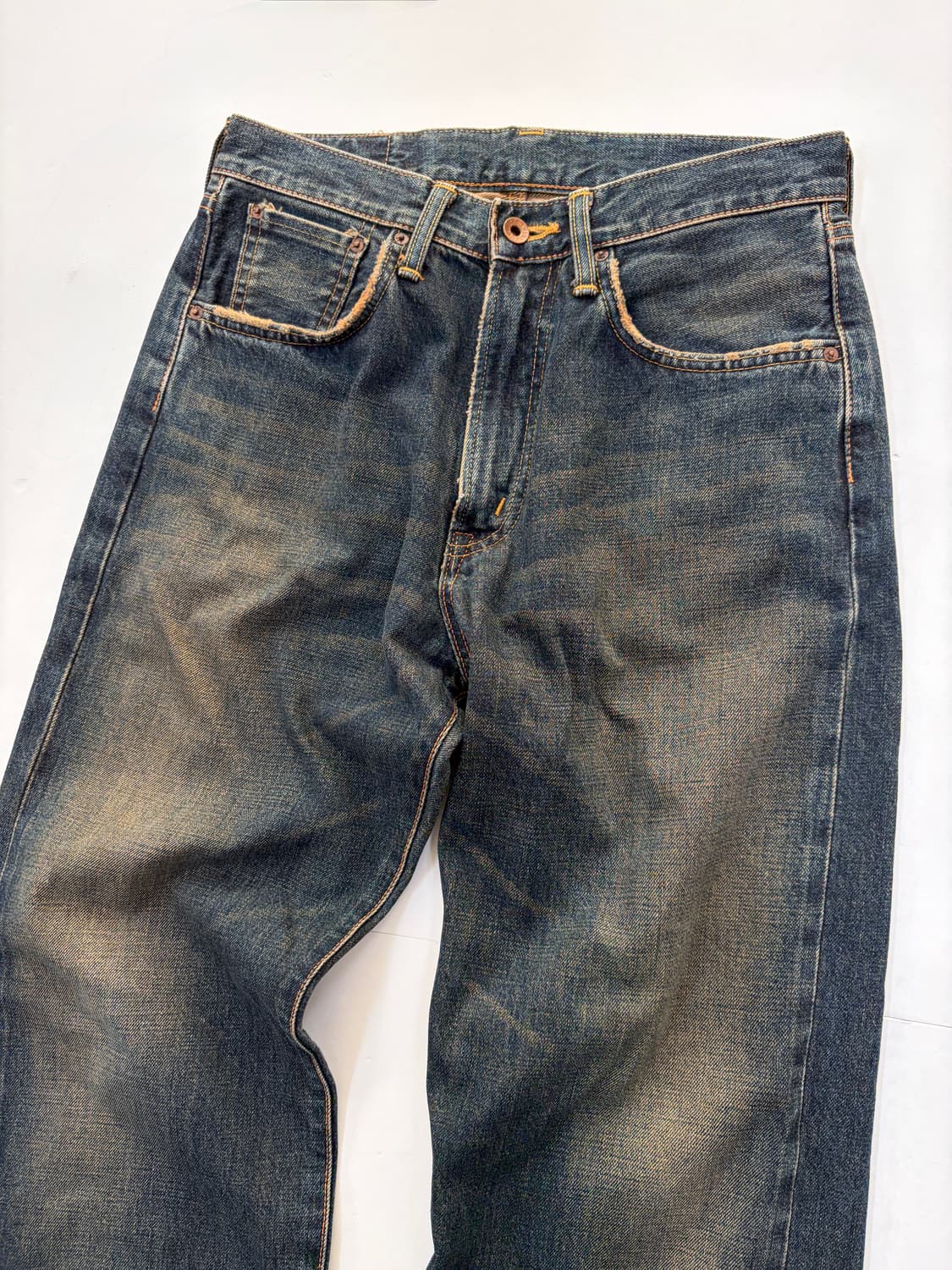 EDWIN 505 빈티지 워싱 데님 팬츠 상품이미지2