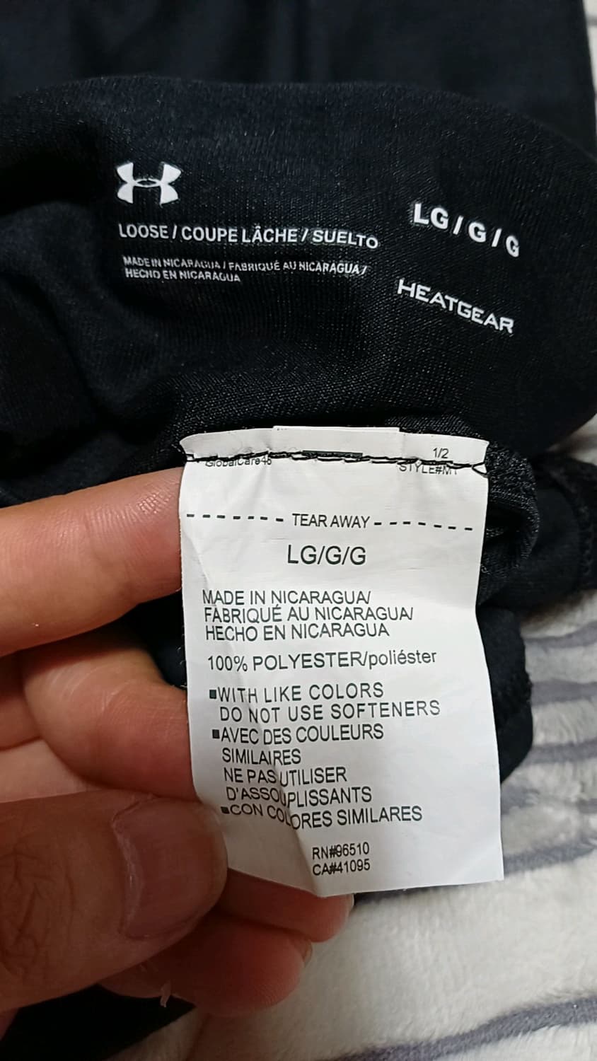 언더아머 매우얇은긴팔 빅사이즈115 가슴61 기장79 상품이미지2