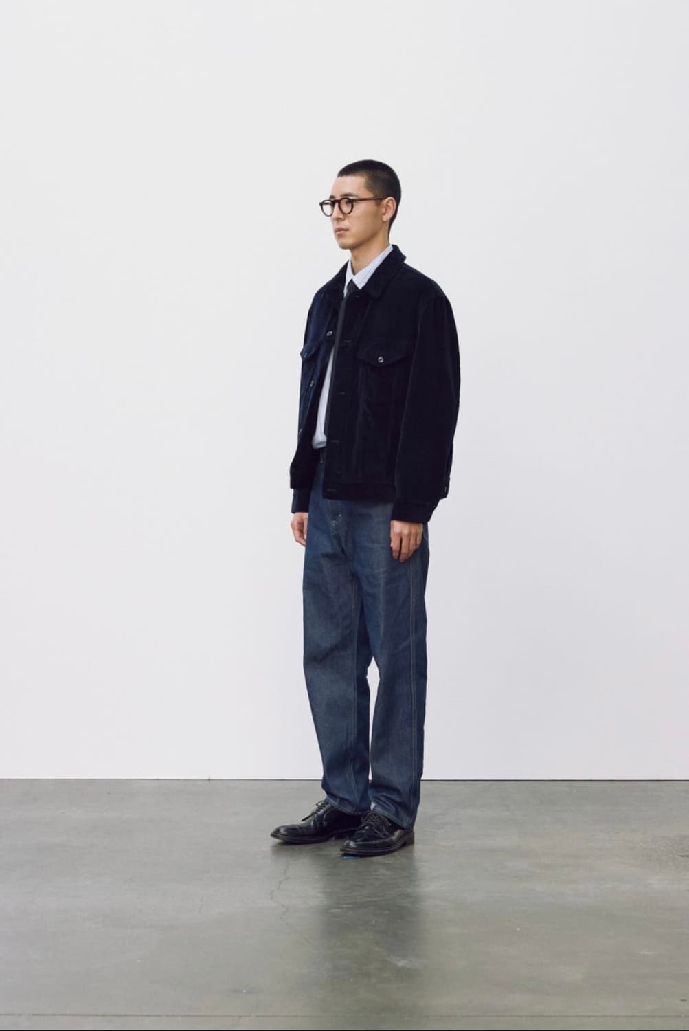 포터리 코듀로이 트러커 네이비 1 사이즈 상품이미지6