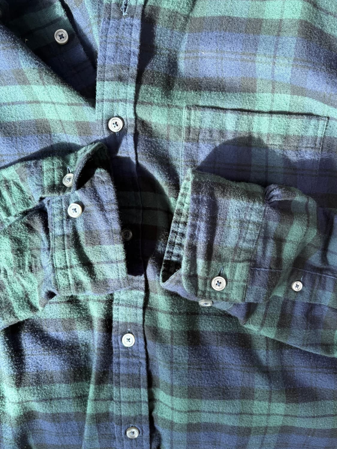 브룩스 브라더스 소멜로스 플란넬 체크 셔츠 상품이미지4