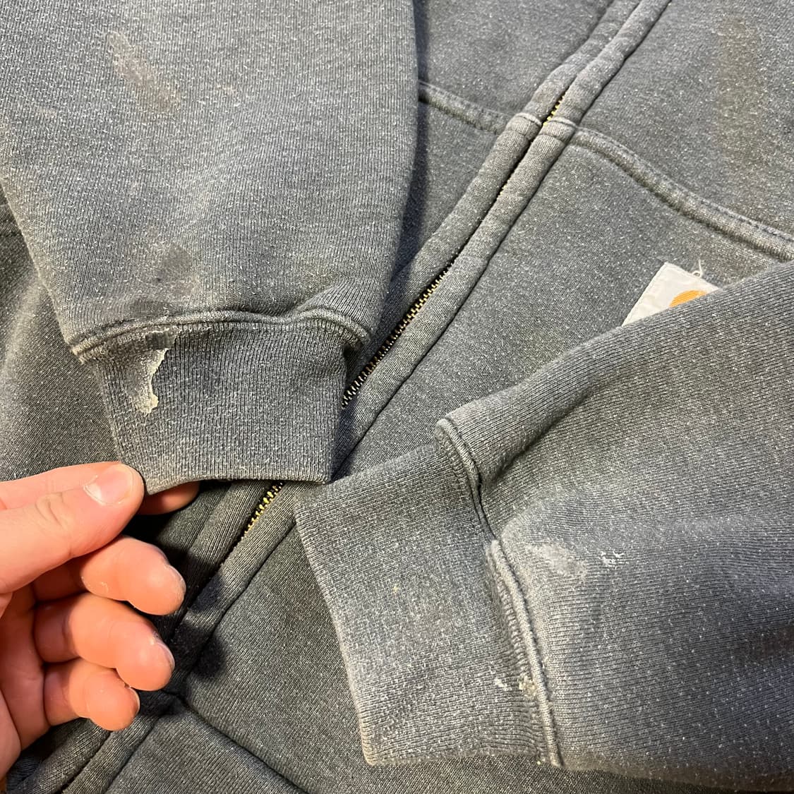 [XL] 00s 빈티지 칼하트 J149 써멀 후드집업 CHH 상품이미지2