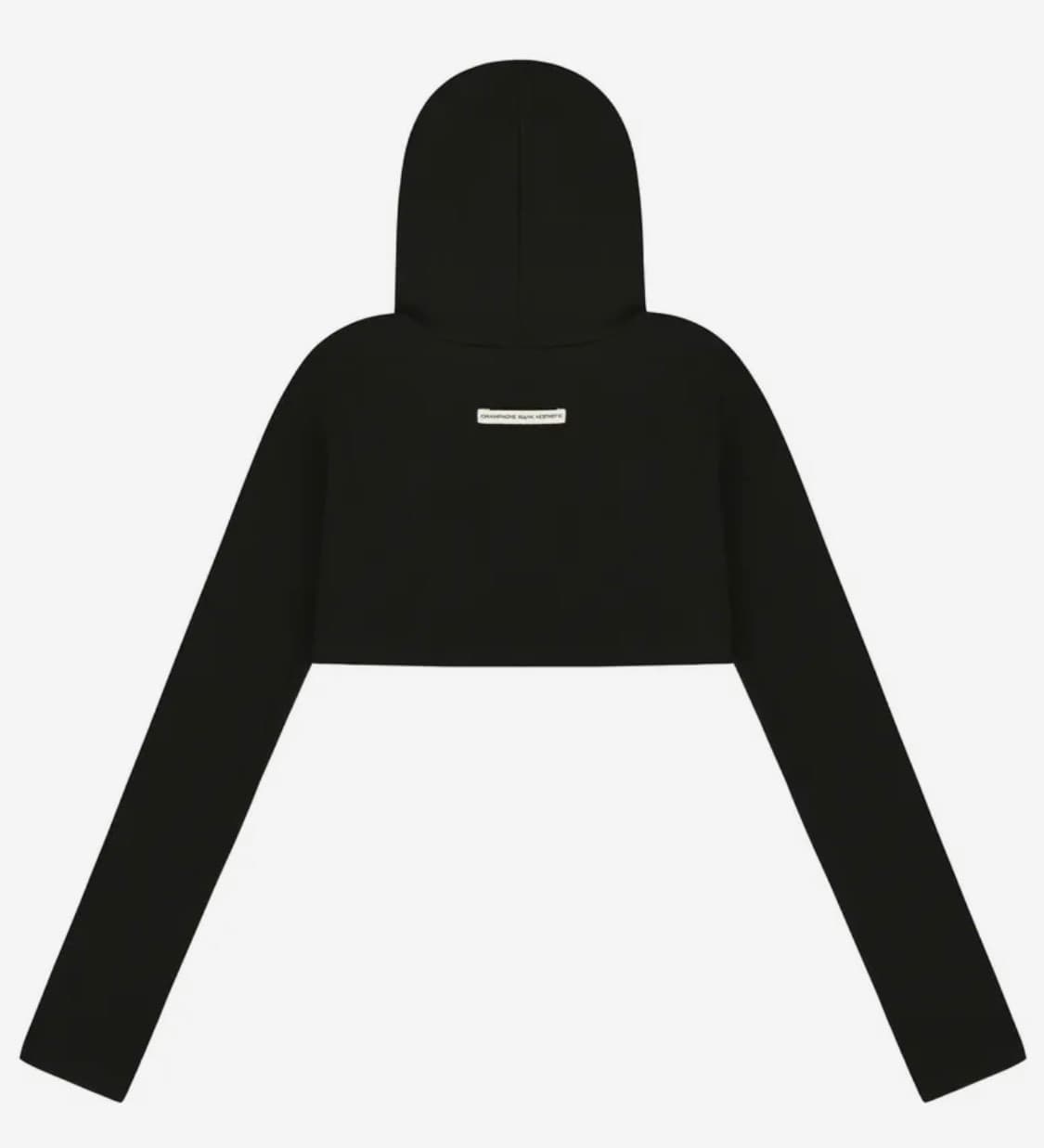 샴페인 블랭크 에스테틱 후드 크롭티 상품이미지3