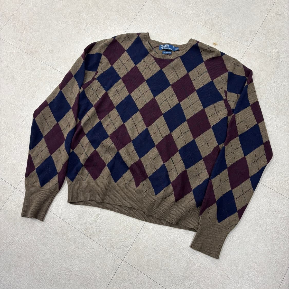 폴로 랄프로렌 아가일패턴 니트 상품이미지1