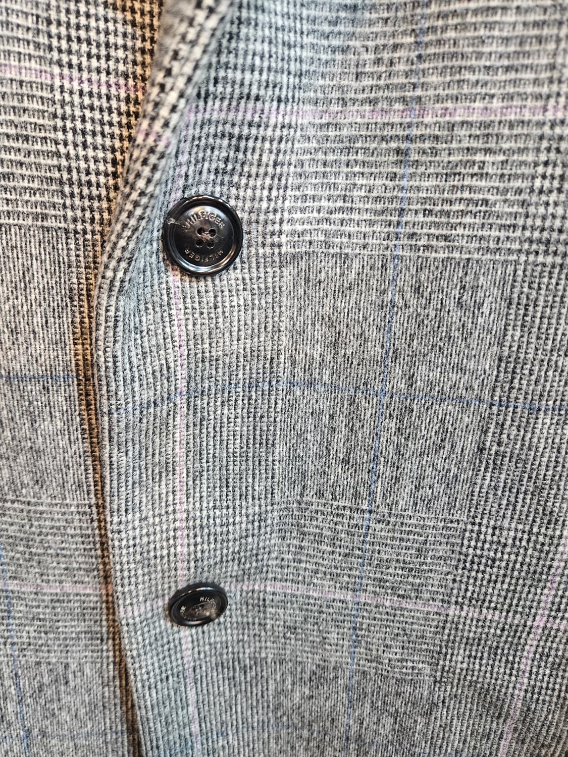 Tommy Hilfiger 남성 울 체크 코트 상품이미지4