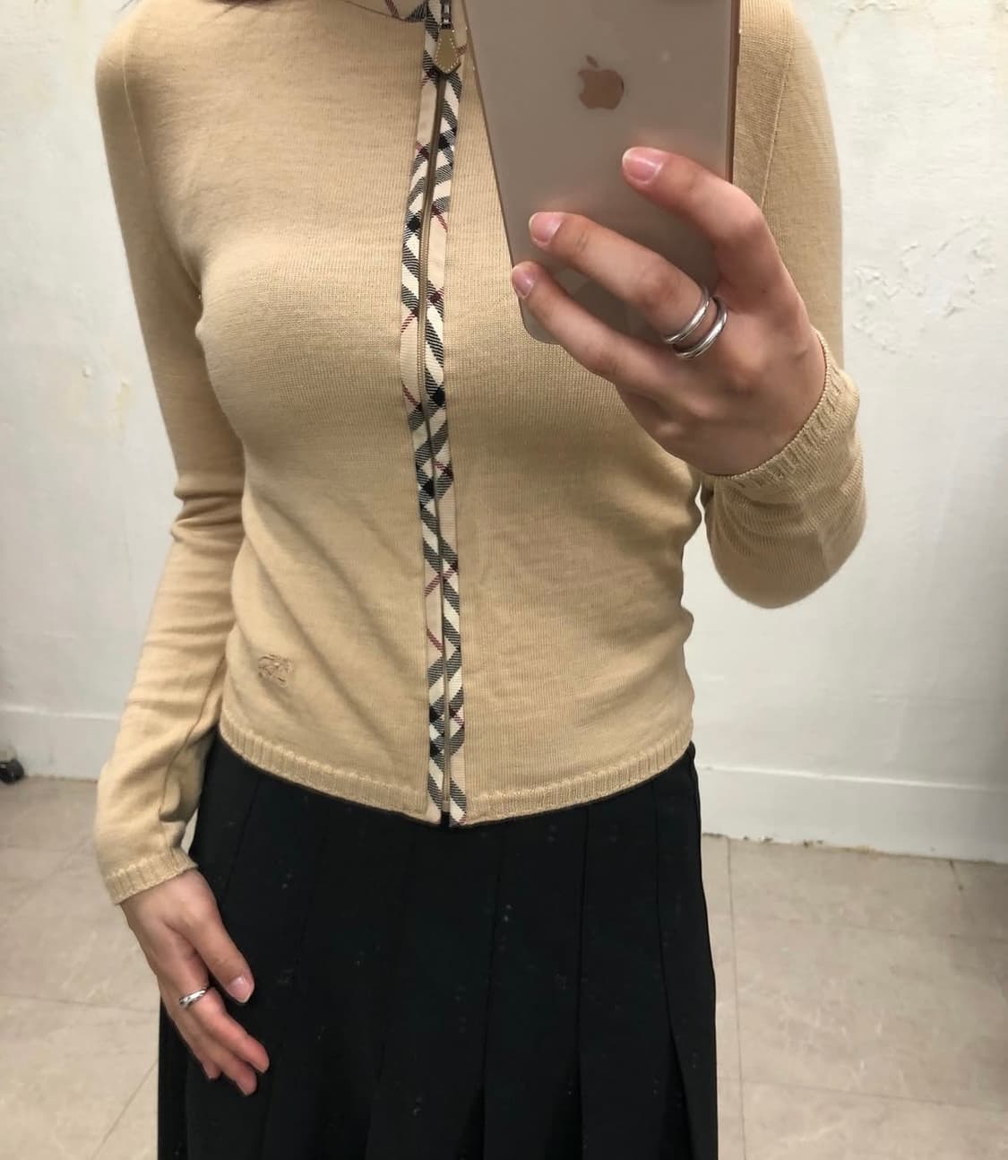 버버리 노바체크 가디건 상품이미지3