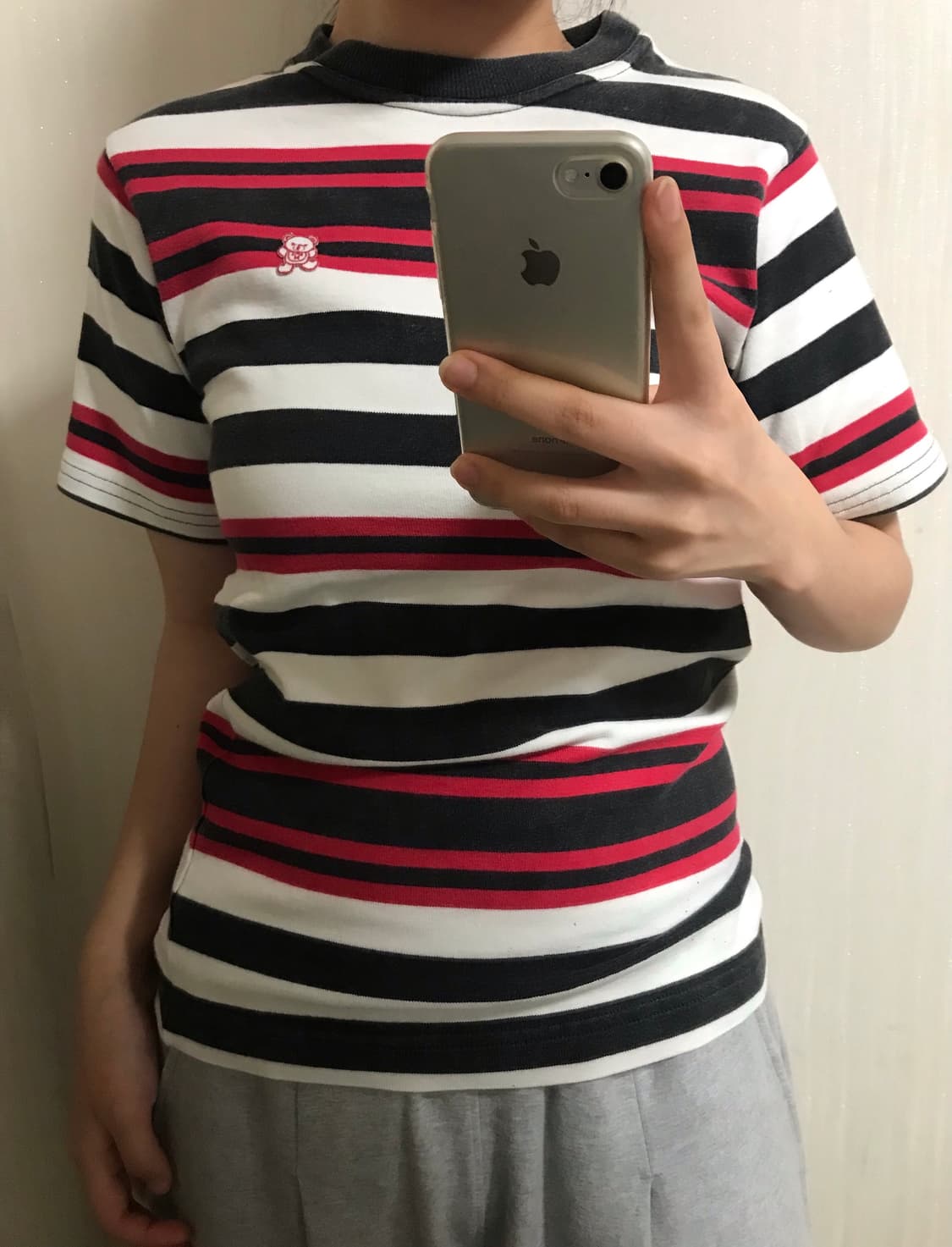 레어 아카이브 히스테릭글래머 퍽베어 스트라이프 반팔 티셔츠 상품이미지1