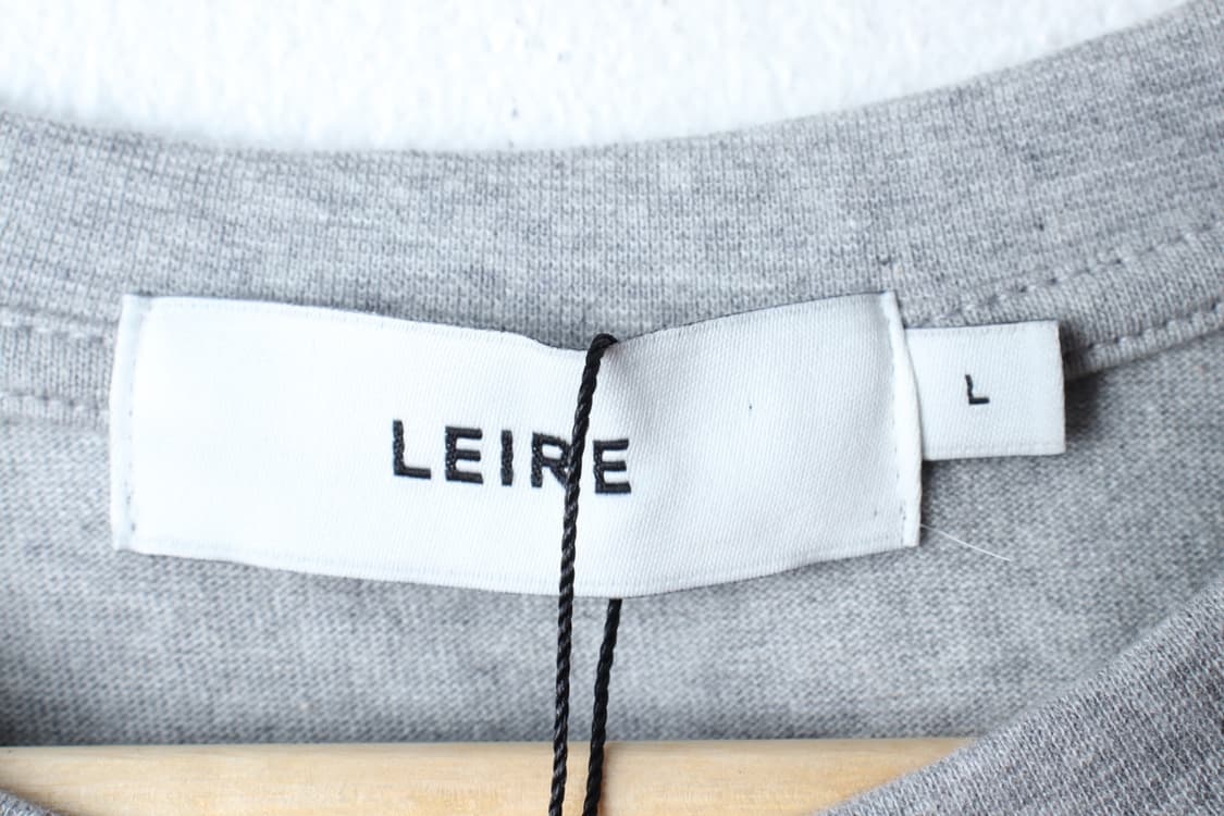 W(L-XL) 르아르 반팔 티셔츠 새상품 오버핏 그레이 무지-H31403 상품이미지6