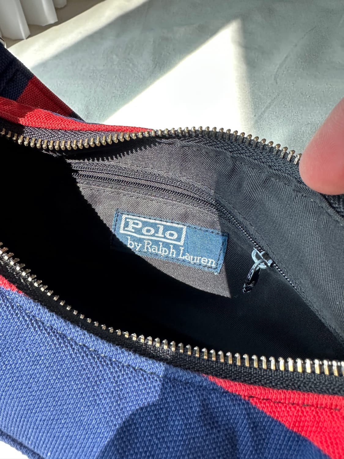 폴로 랄프로렌 업사이클링 스트라이프 숄더백 상품이미지7