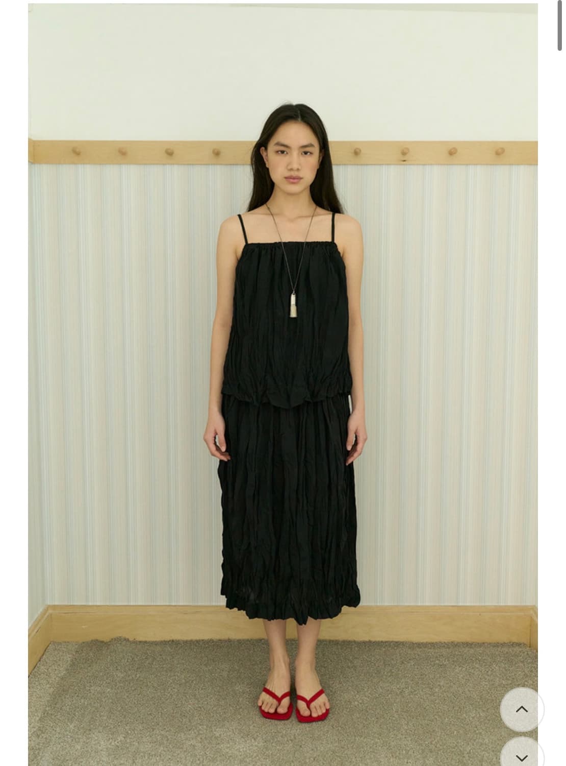 드멜리 Wave Sleeveless/ Wave Skirt 셋업 상품이미지1