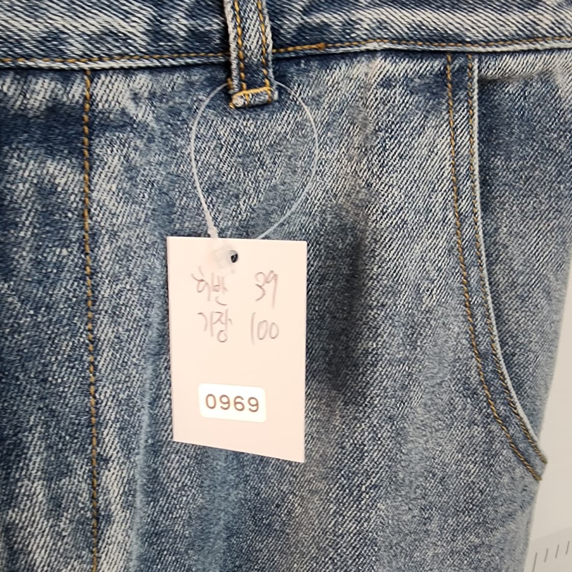 미니멀 프로젝트 워싱 데님 카고 조거팬츠 상품이미지9