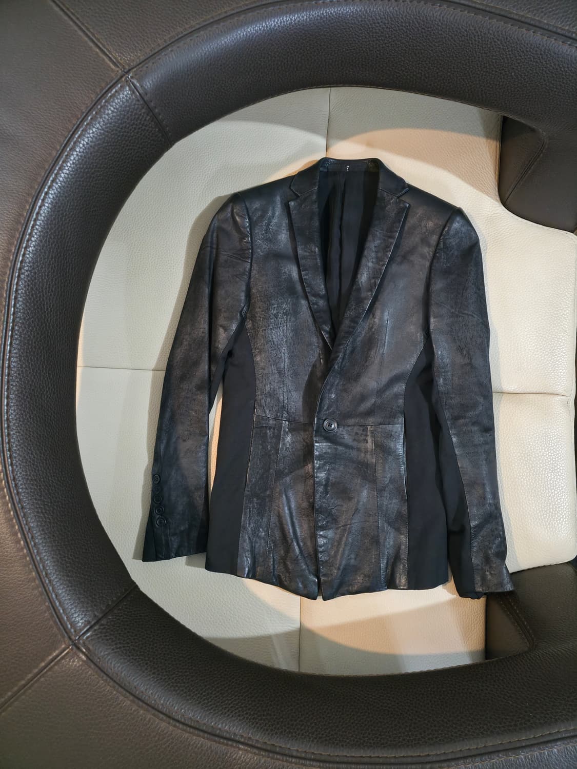 Julius_7  13ss  vandalism leather blazer 상품이미지4