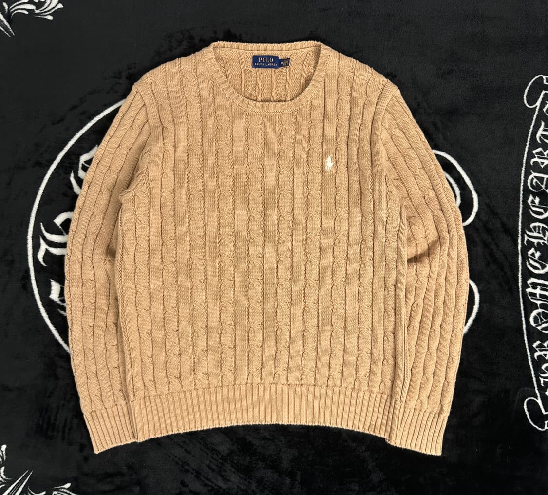 폴로 랄프로렌 브라운 케이블니트(m) 상품이미지1
