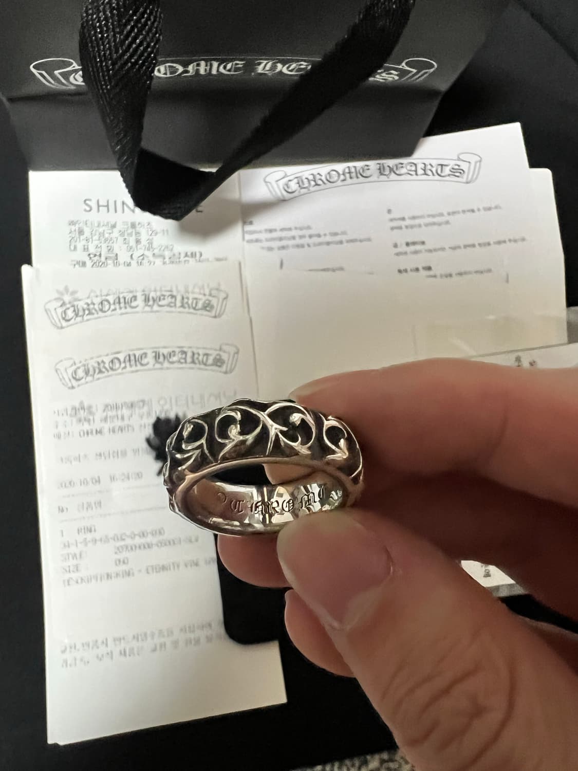 [us9] 크롬하츠 이터니티 바인 밴드링 상품이미지3