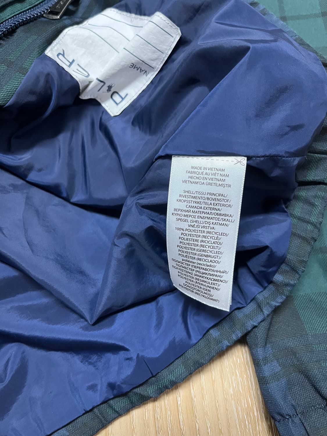 폴로 랄프호렌 블랙와치 발수 후드 자켓 보이즈 상품이미지9