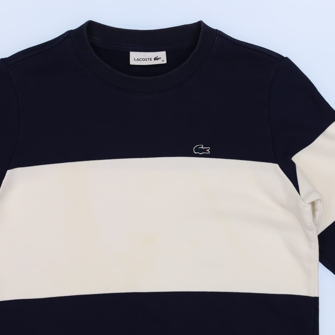 [38] 라코스테 배색 라운드 맨투맨 긴팔티 1215J2 상품이미지2