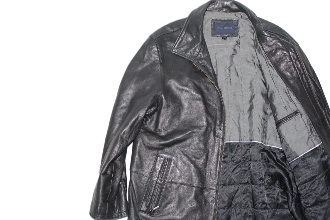 1990s 바나나리퍼블릭 레더 카코트  상품이미지4