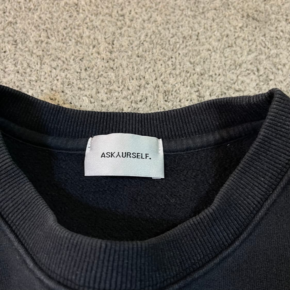 ASKYURSELF 에스크유어셀프 빅로고 맨투맨 상품이미지5