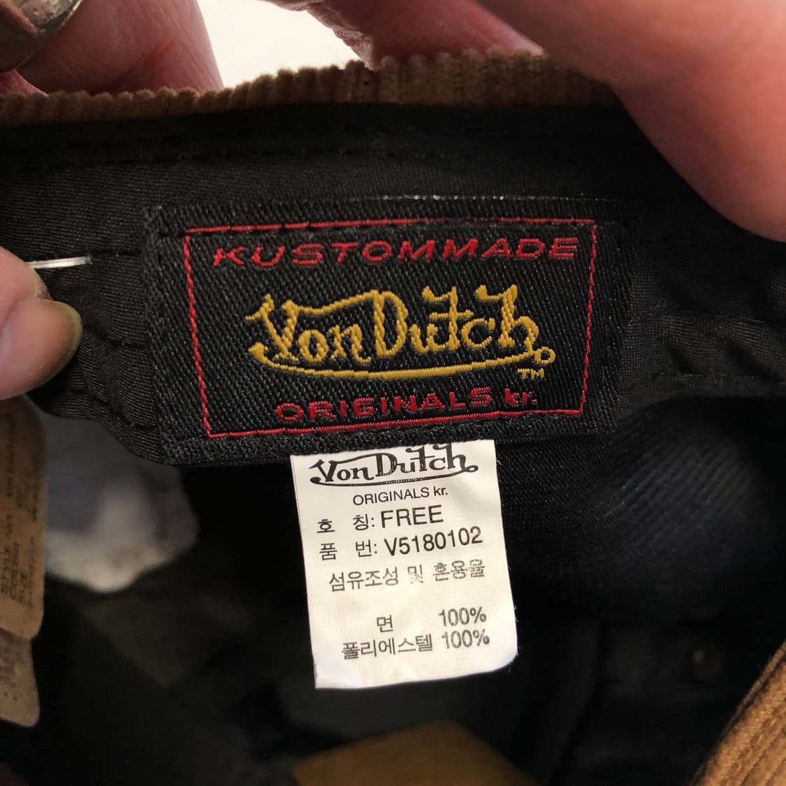 본더치 코듀로이 볼캡 새상품  상품이미지4