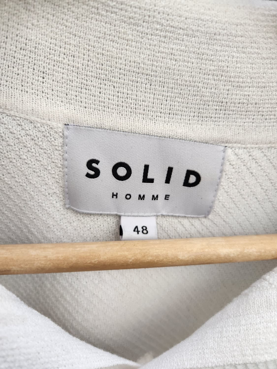 솔리드옴므 카라 반팔 니트 상품이미지4