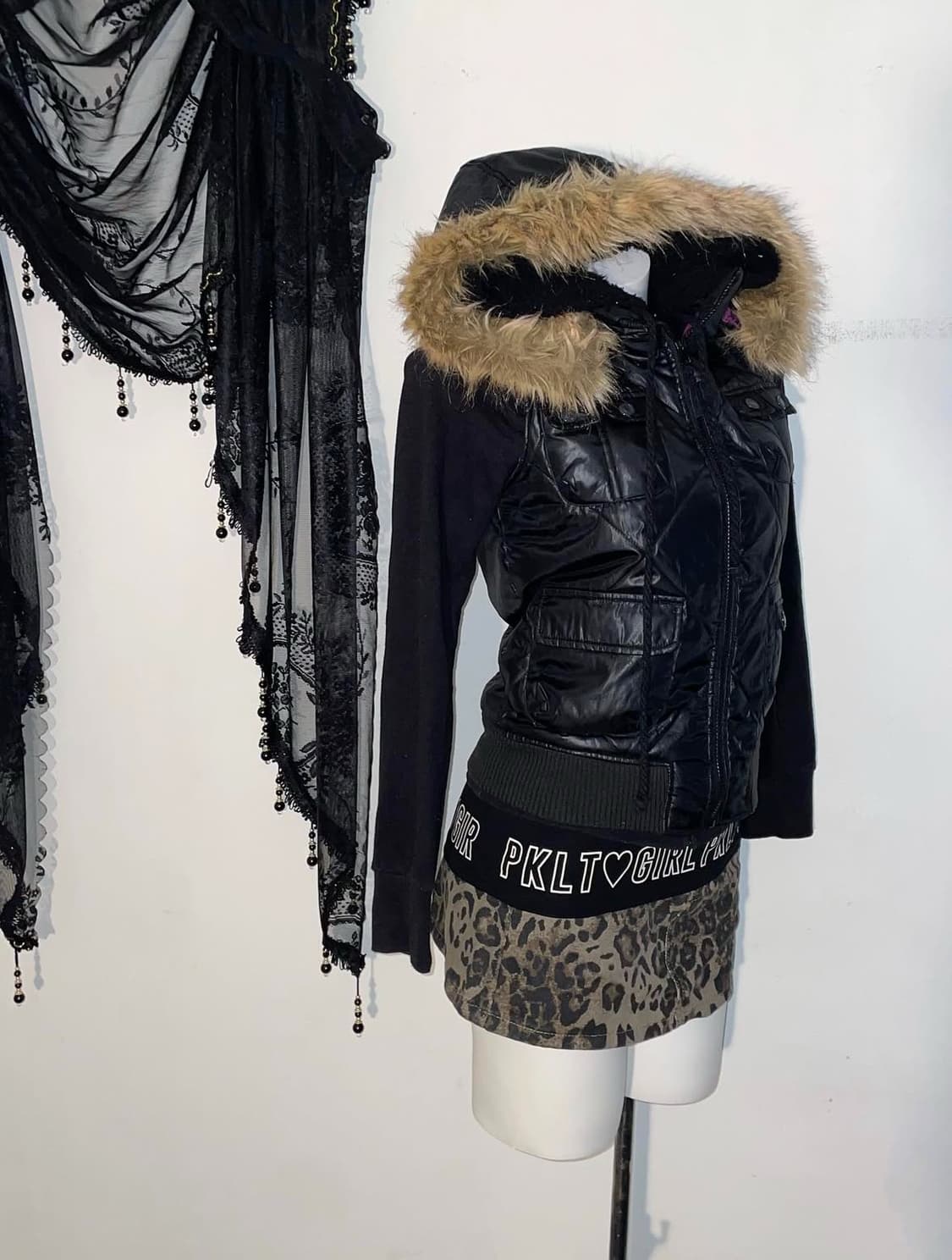 울프죠 조끼패딩 나시 갸루 와투케 세트 상품이미지1