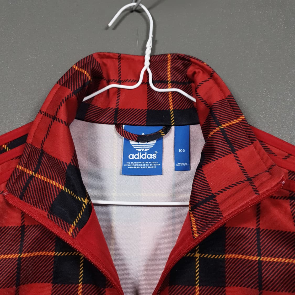 아디다스 유로파 희귀 대장급 파이어버드 타탄 체크 버팔로 트랙탑 져지 상품이미지6