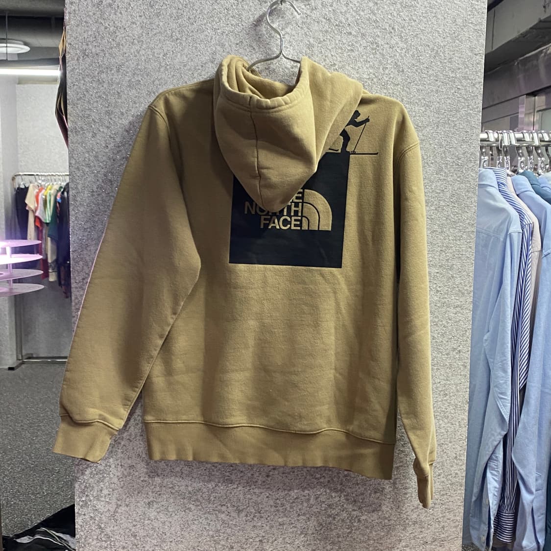 노스페이스 빅로고 스키 브라운 후드티 B3571 상품이미지4