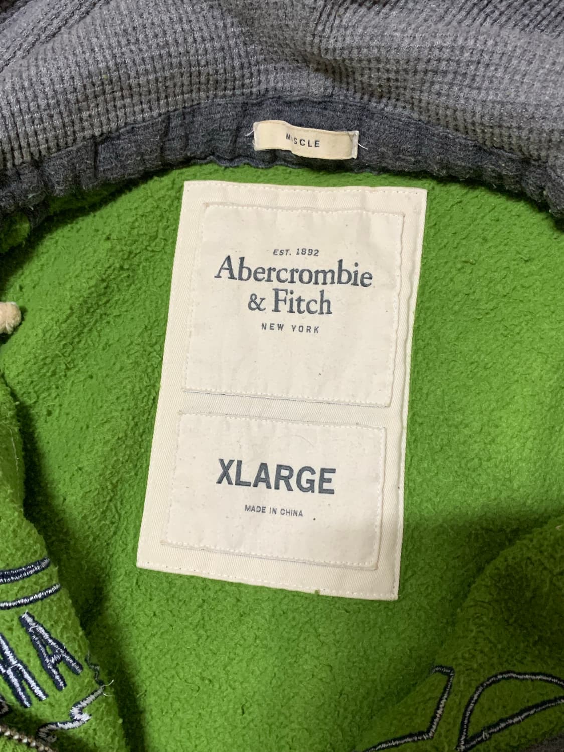 [XL]아베크롬비 후드집업 그린 양홍원 님 착용 상품이미지3