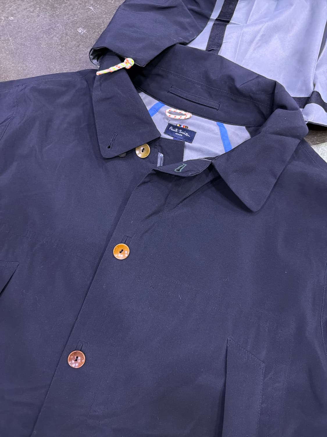 폴스미스 워터루프 후드 레인코트 블랙 L 상품이미지4