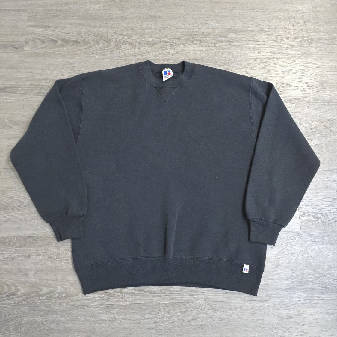 [XL] 90s 빈티지 러셀 스웻셔츠 블랙 상품이미지1