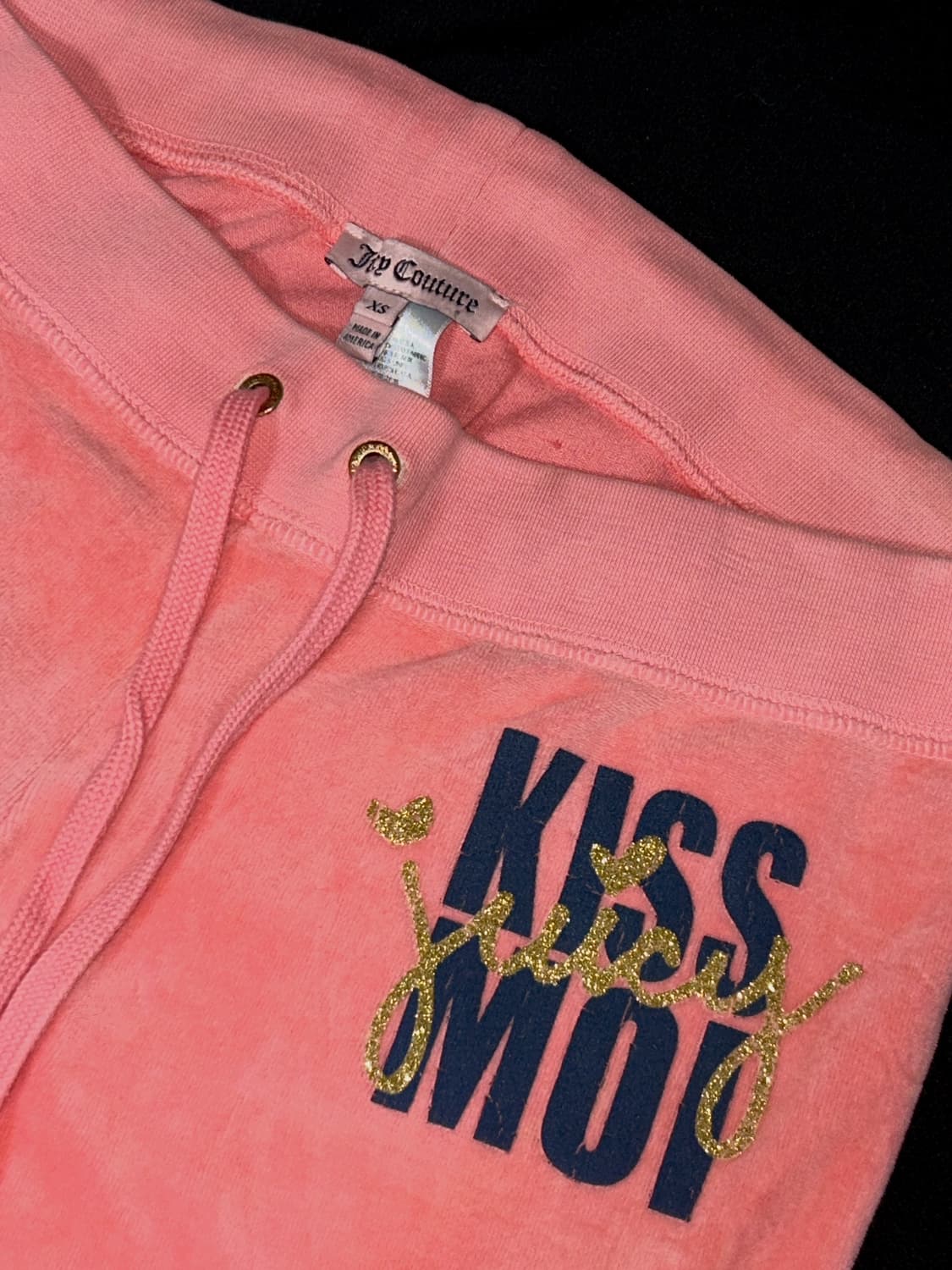 쥬시꾸뛰르 셋업 xs 핑크 hawaii 키스모아이 made in usa 상품이미지6