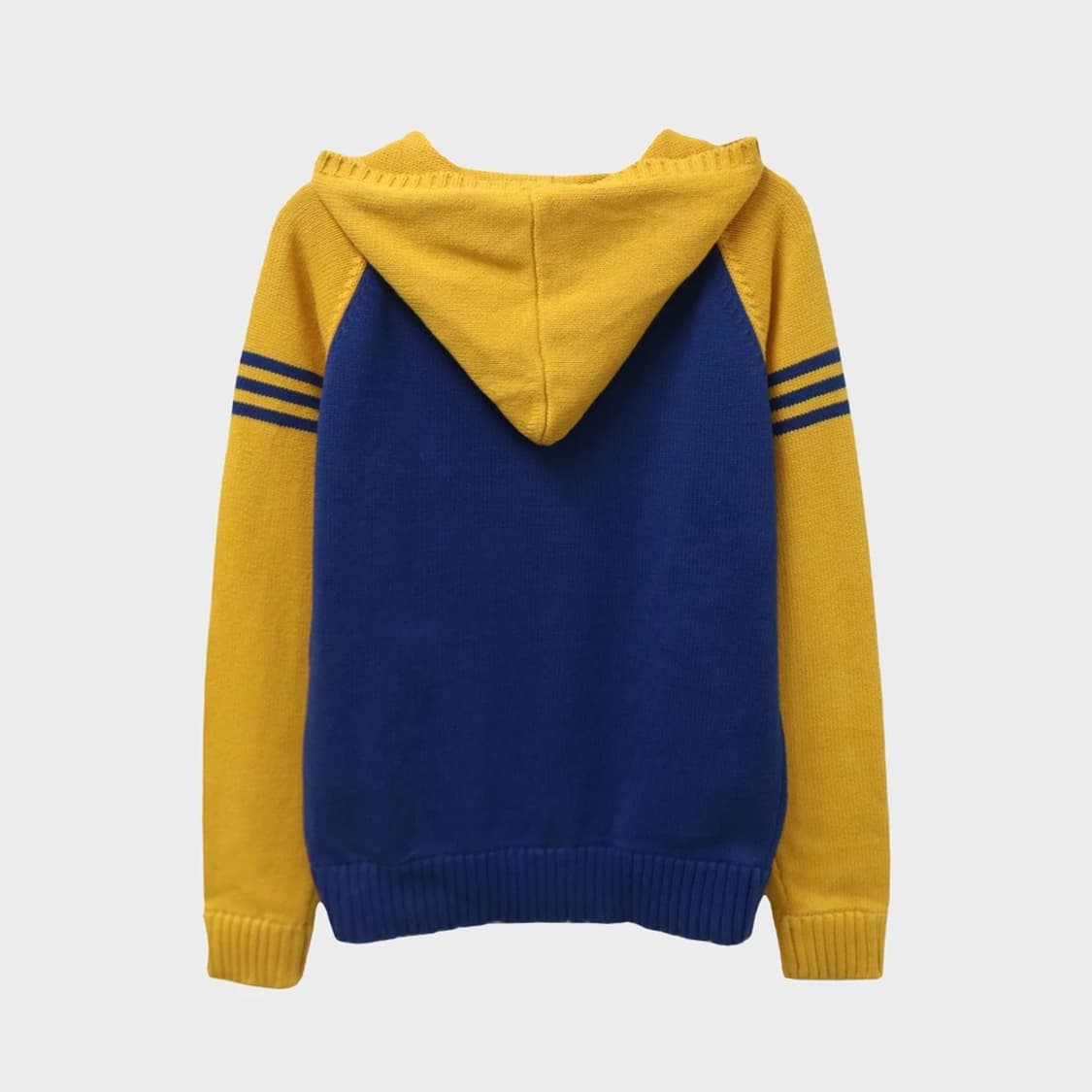 HOT SPACE 배색 니트 후드 집업 62255 상품이미지2