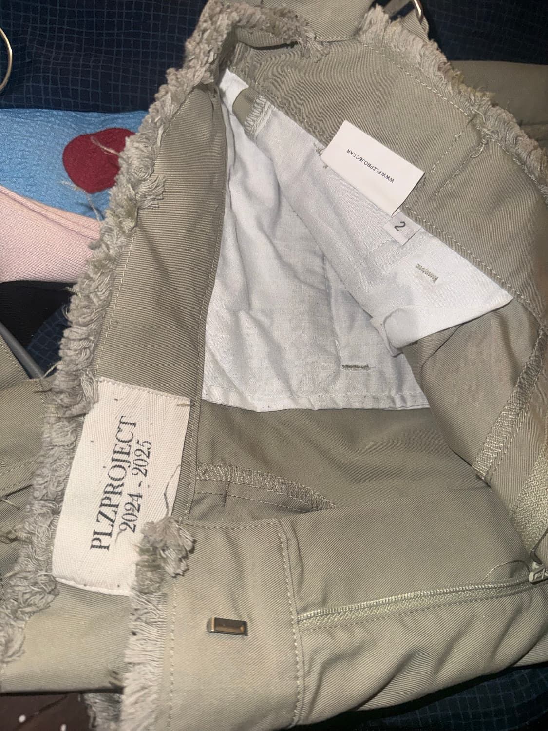 플리즈프로젝트 베이지 팬츠 사이즈 2 상품이미지6