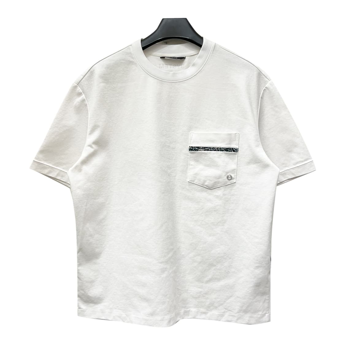 SYSTEM 시스템 텍스처 블록 오버사이즈 반팔티 100 상품이미지2