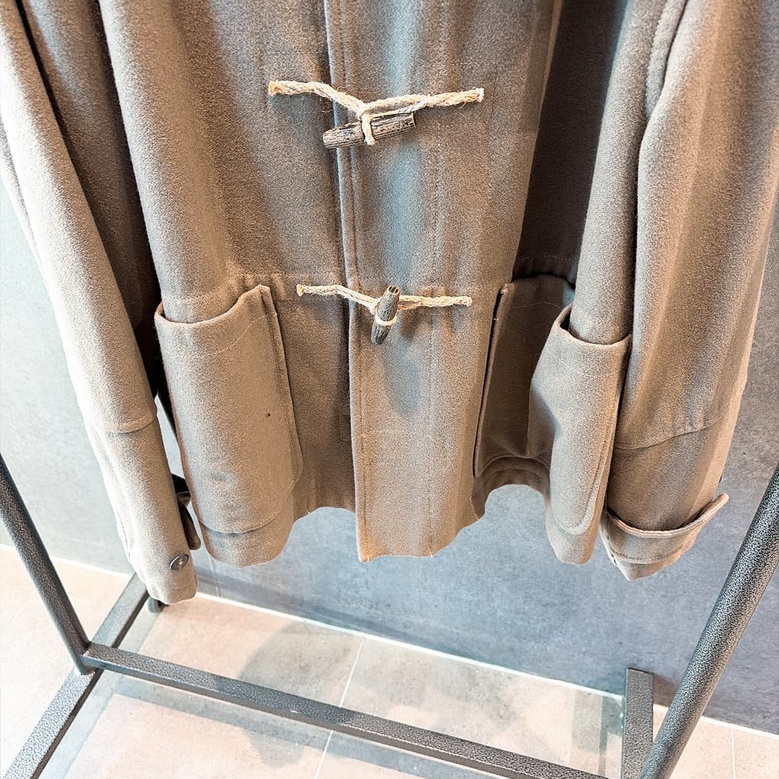 (정품/새상품)아워레가시 남성 배스 울 크롭 더플 코트 상품이미지3